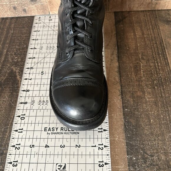 Corcoran 1500 Vintage Black Lace Up Jump Boots Mens 7 D - Picture 3 of 12